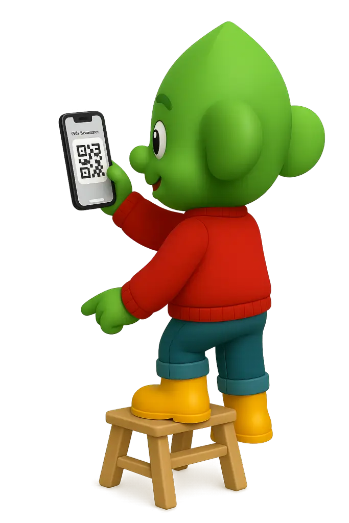 Lely Scant QR Code voor een donatie aan Pro Scherpenzeel