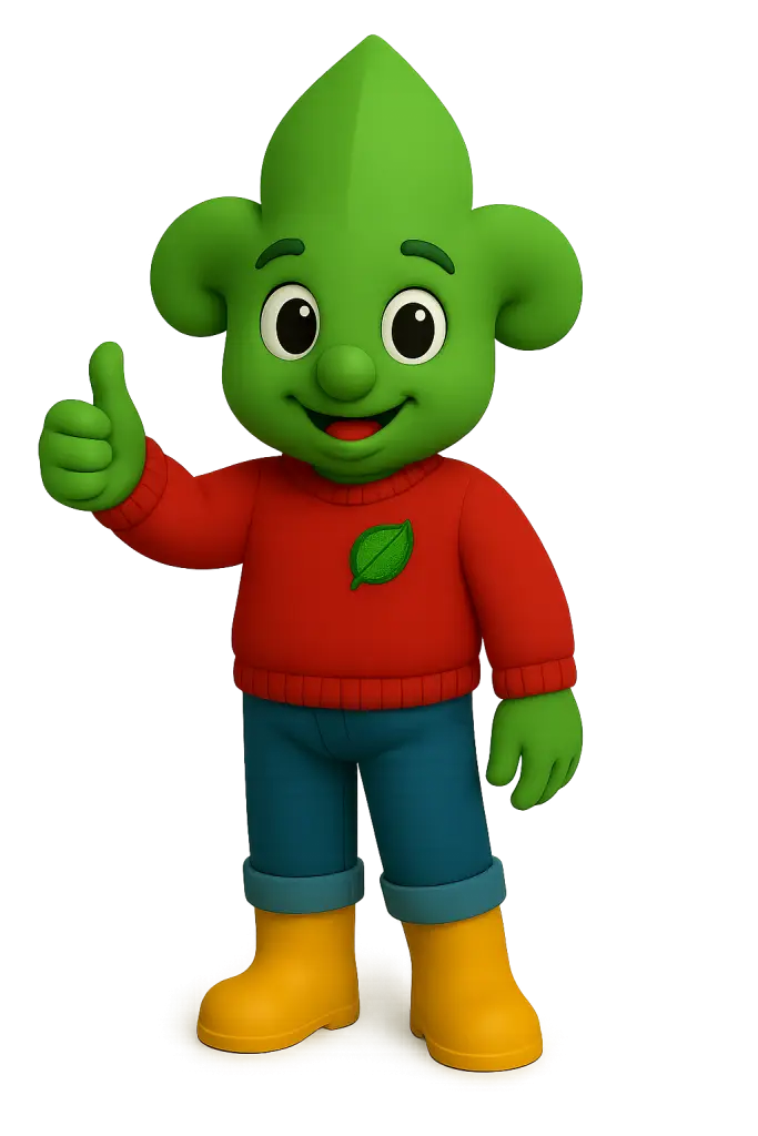 Lely met duim omhoog. Word lid van Pro Scherpenzeel