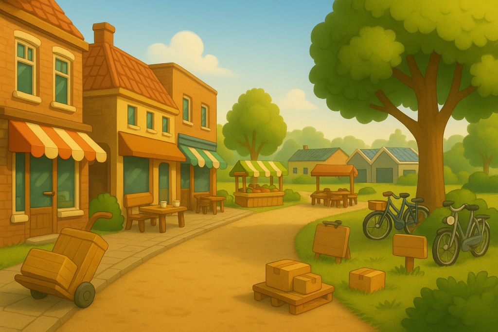 Illustratie van ondernemen en economie